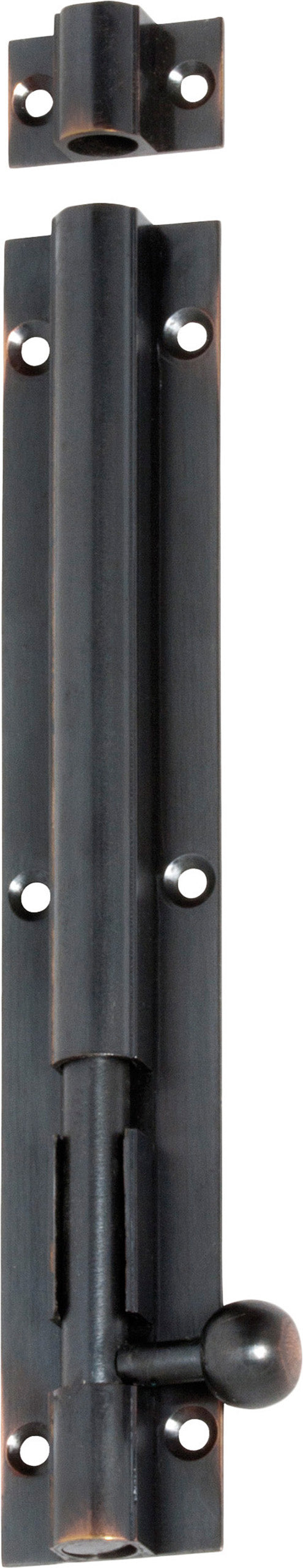 Barrel Bolt Antique Copper L150xW25mm Bolt 7.5mm