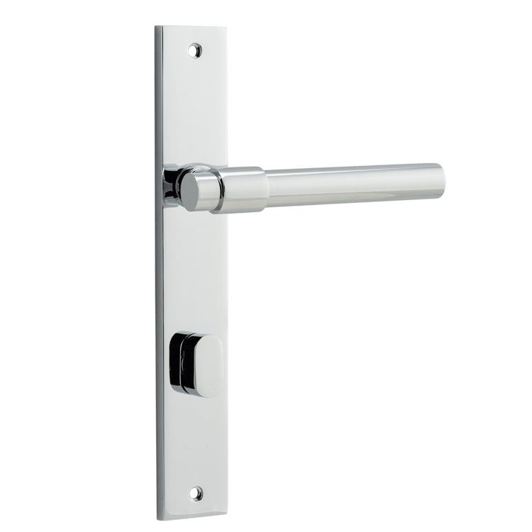 Helsinki Lever - Rectangular Backplate Polished Chrome