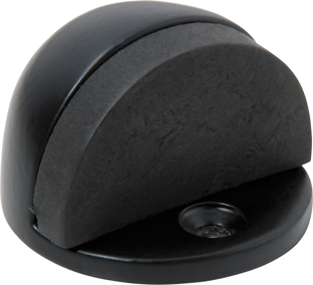 Door Stop Oval Matt Black H26xD40mm