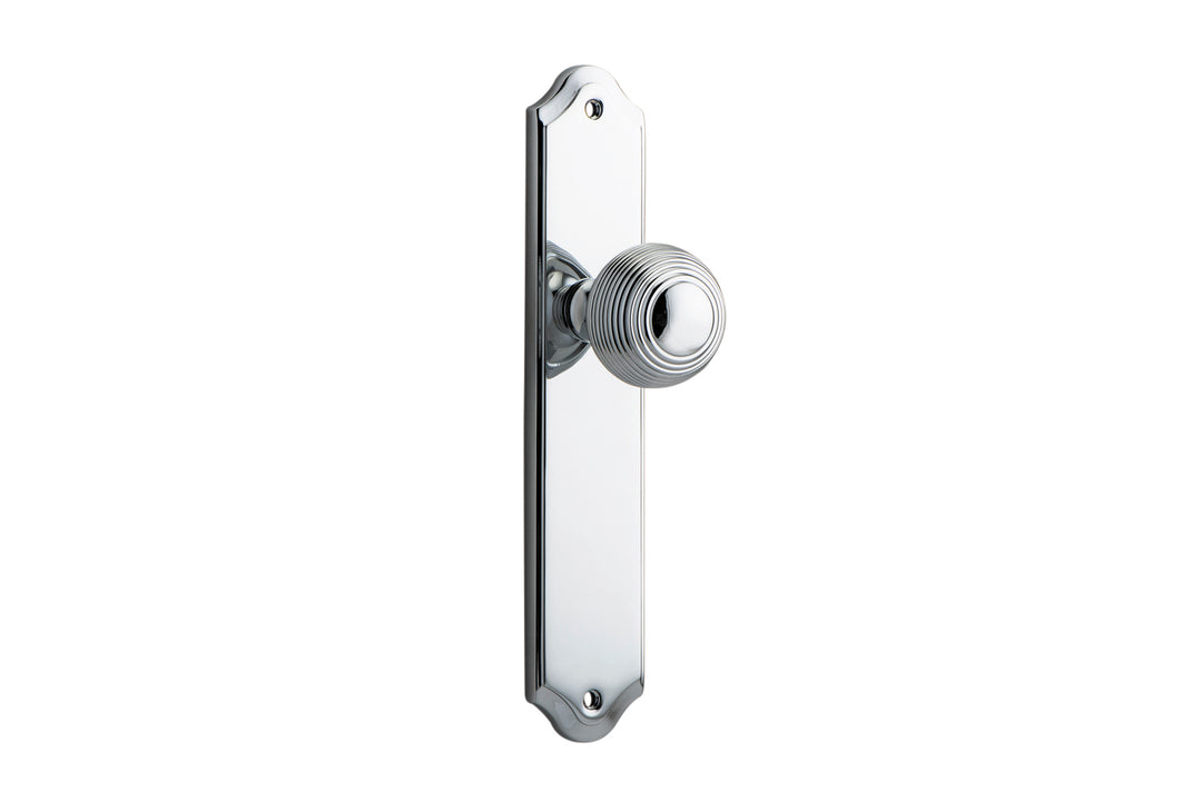 Guildford Knob - Shouldered Backplate Polished Chrome