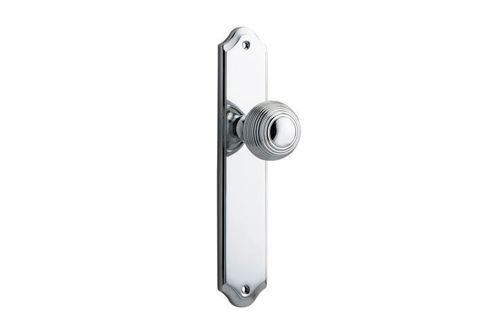 Guildford Knob - Shouldered Backplate Polished Chrome