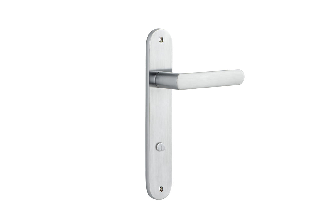 Osaka Lever - Oval Backplate Brushed Chrome