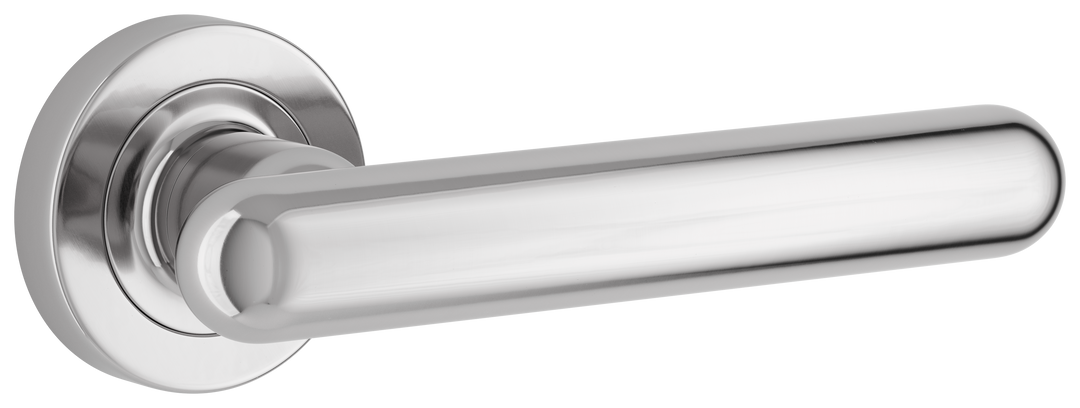 Puerto Lever - Round Rose Polished Chrome