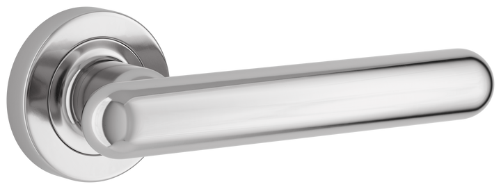Puerto Lever - Round Rose Polished Chrome
