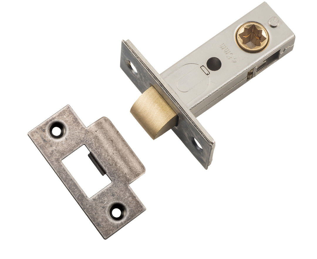 Hard Sprung Split Cam Tube Latch - 45mm Backset Distressed Nickel