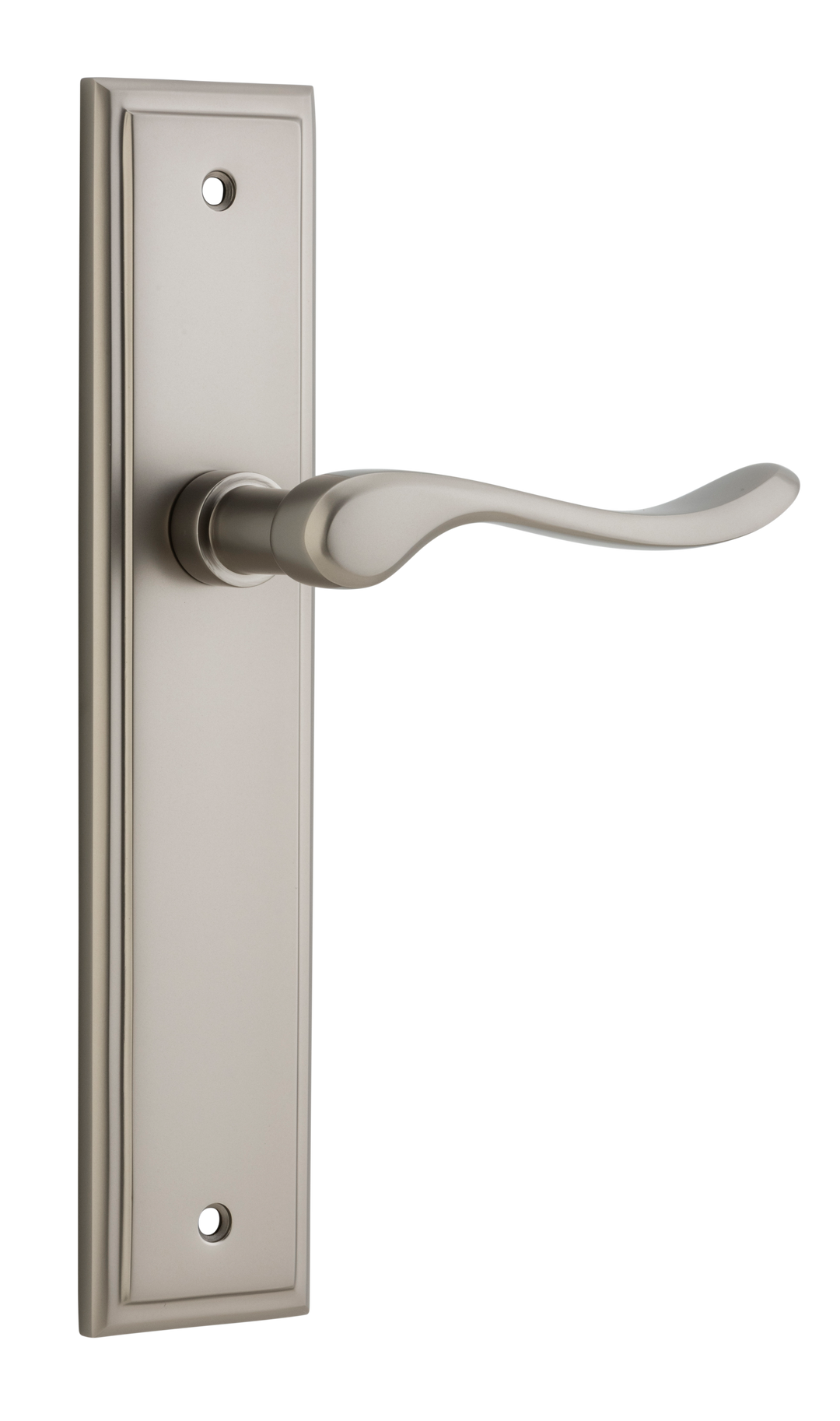 Stirling Lever - Stepped Backplate Satin Nickel