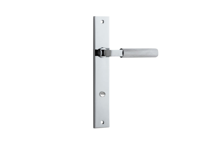 Brunswick Lever - Rectangular Backplate Polished Chrome