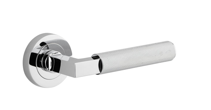 Brunswick Lever - Round Rose Polished Chrome