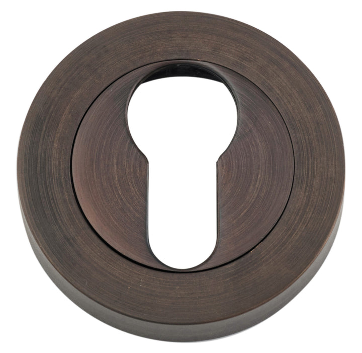 Euro Escutcheons -  Round Signature Brass