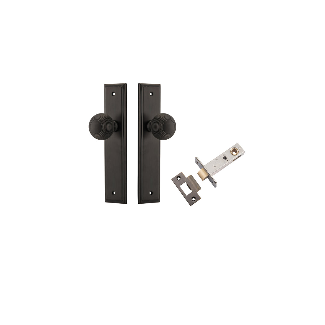 Guildford Knob - Stepped Backplate Passage Kit Signature Brass