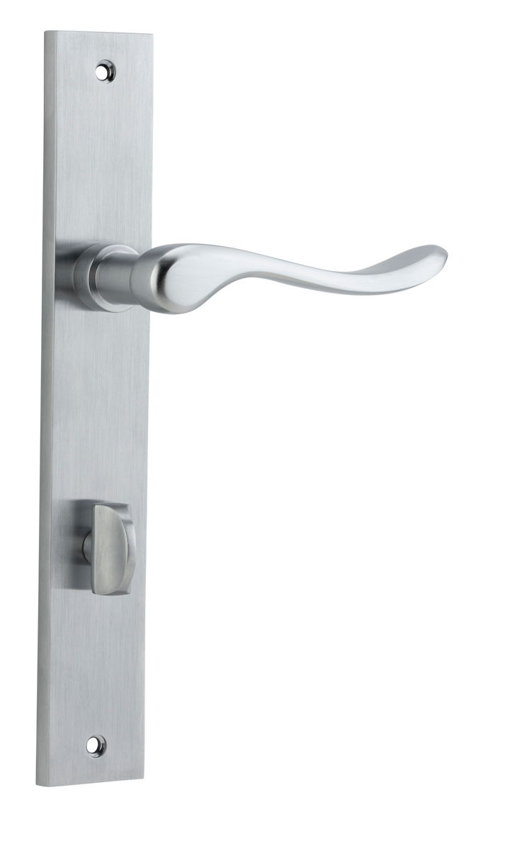 Stirling Lever - Rectangular Backplate Brushed Chrome