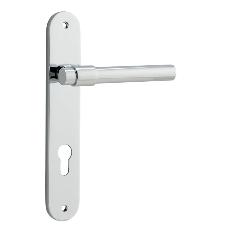 Helsinki Lever - Oval Backplate Polished Chrome