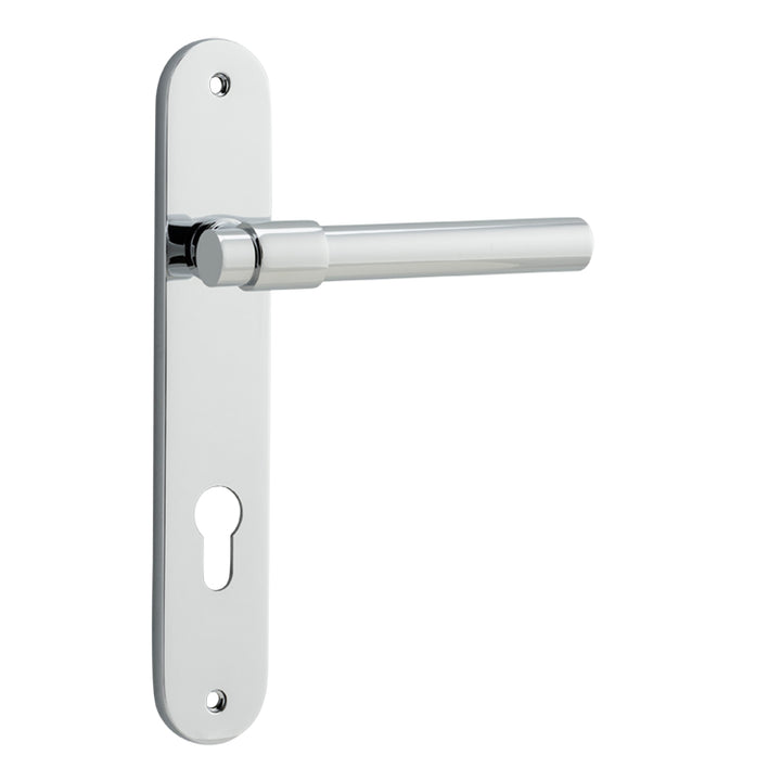 Helsinki Lever - Oval Backplate Polished Chrome