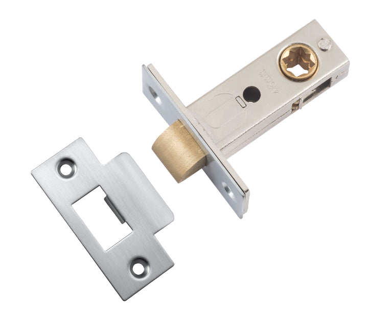 Split Cam Tube Latch - 45mm Backset Brushed Chrome