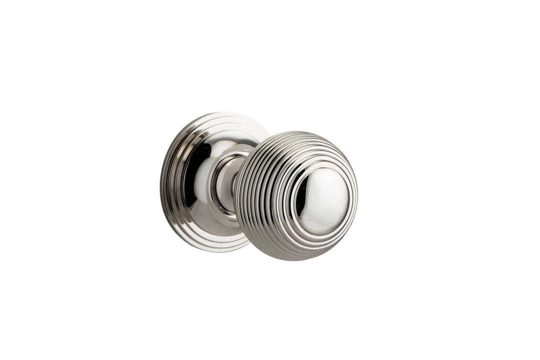 Guildford Knob - Round Rose Polished Nickel