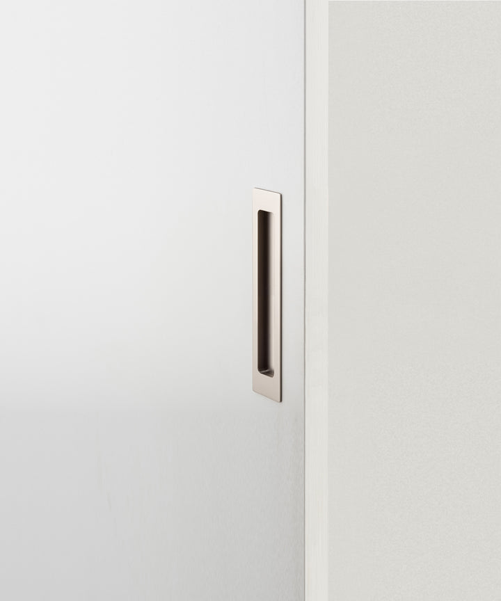 Rectangular Flush Pull Satin Nickel