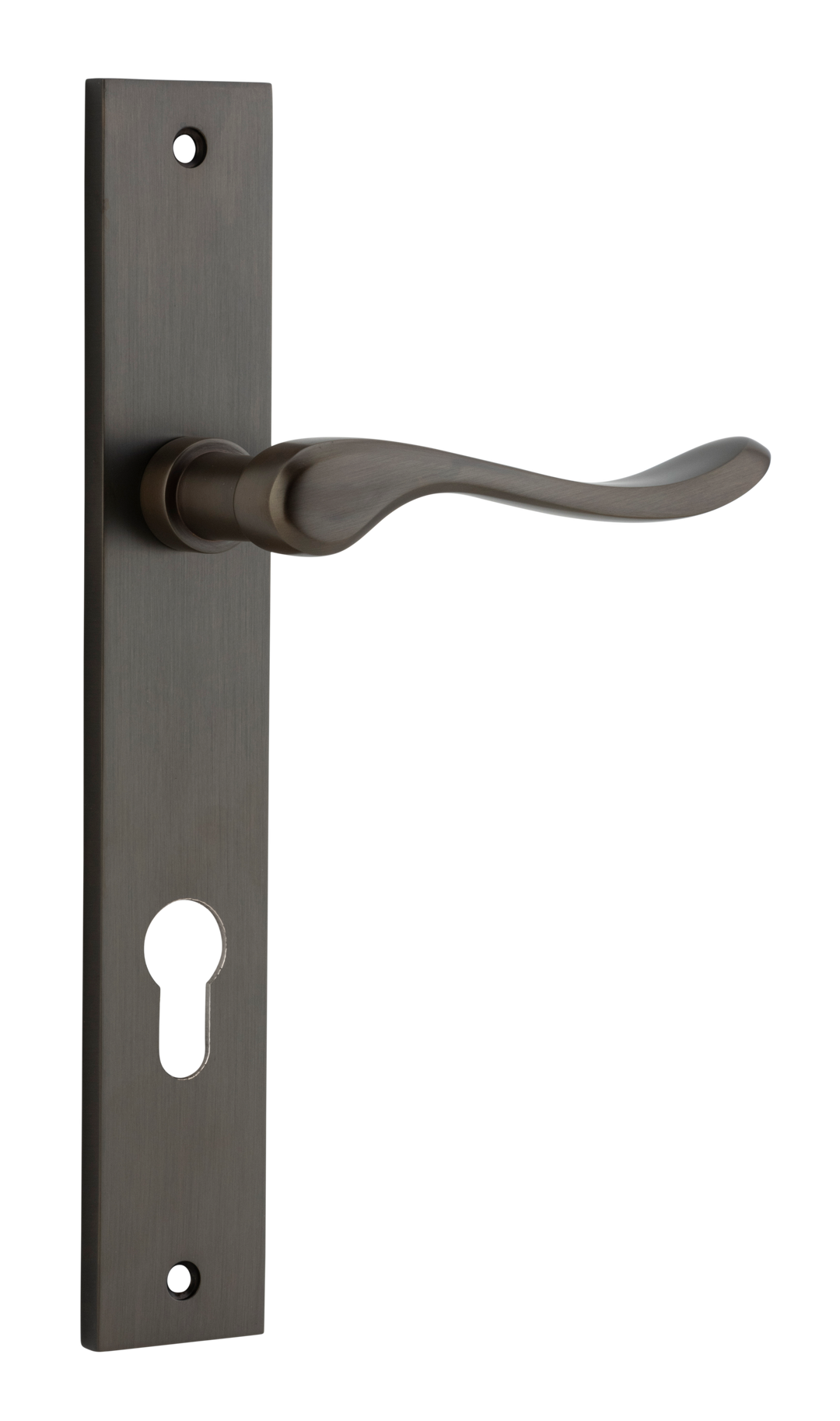 Stirling Lever - Rectangular Backplate Signature Brass