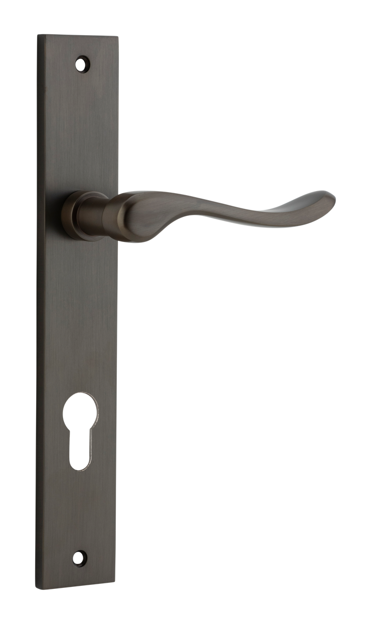 Stirling Lever - Rectangular Backplate Signature Brass