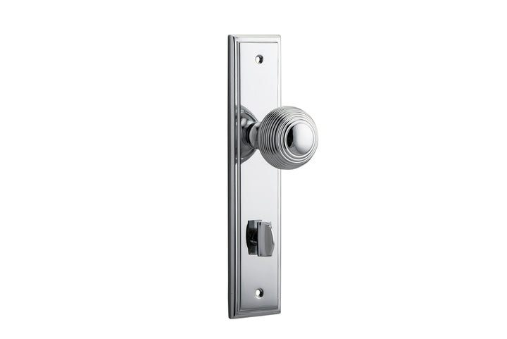 Guildford Knob - Stepped Backplate Polished Chrome