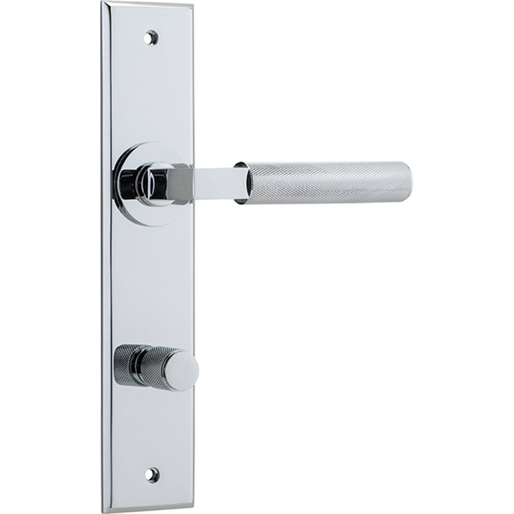 Brunswick Lever - Chamfered Backplate Polished Chrome