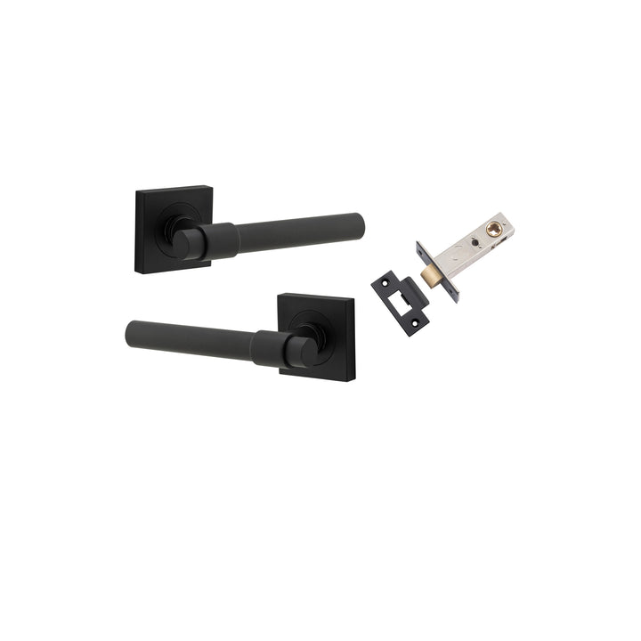 Helsinki Lever - Square Rose Passage Kit Matt Black