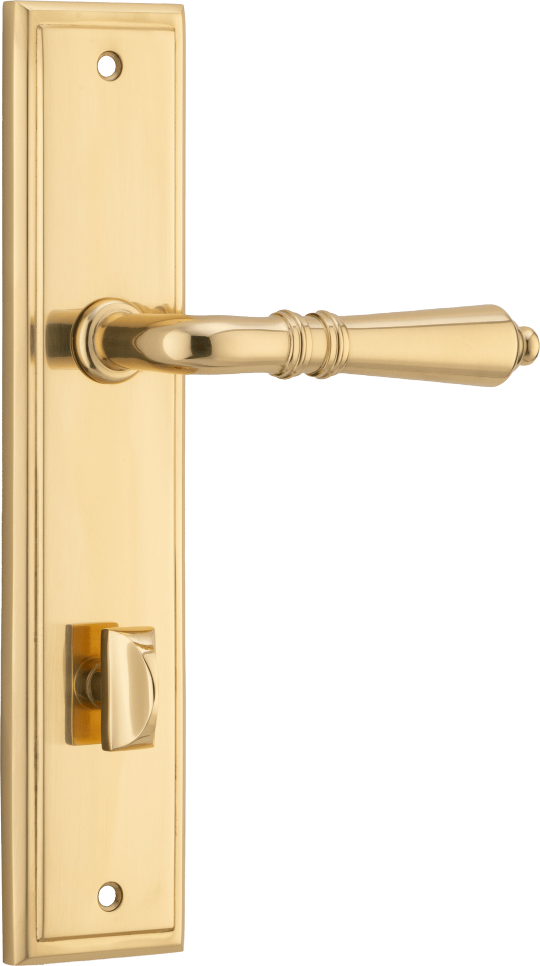 Sarlat Lever - Stepped Backplate Polished Brass