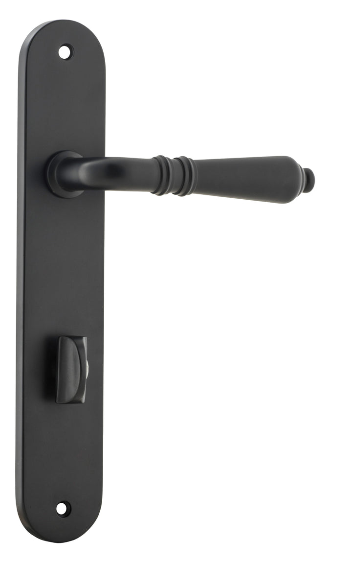 Sarlat Lever - Oval Backplate Matt Black