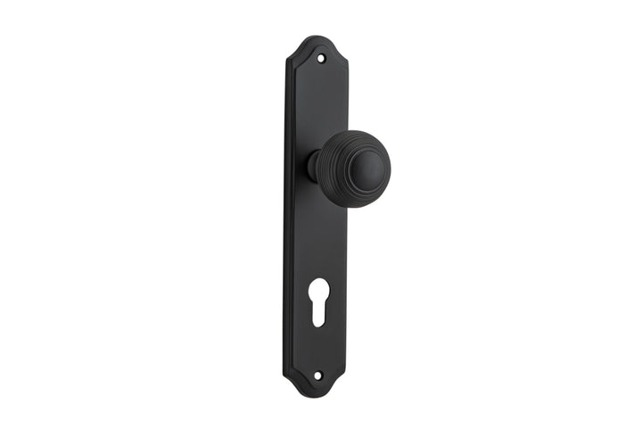 Guildford Knob - Shouldered Backplate Matt Black