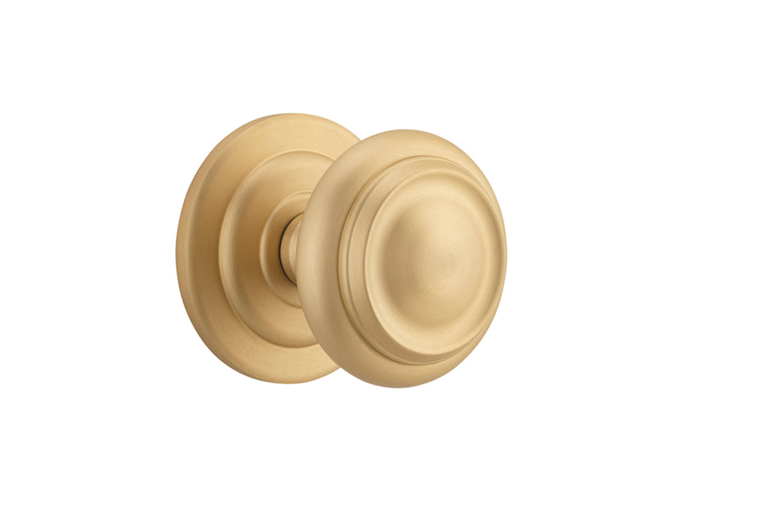 Sarlat Centre Door Knob Brushed Brass