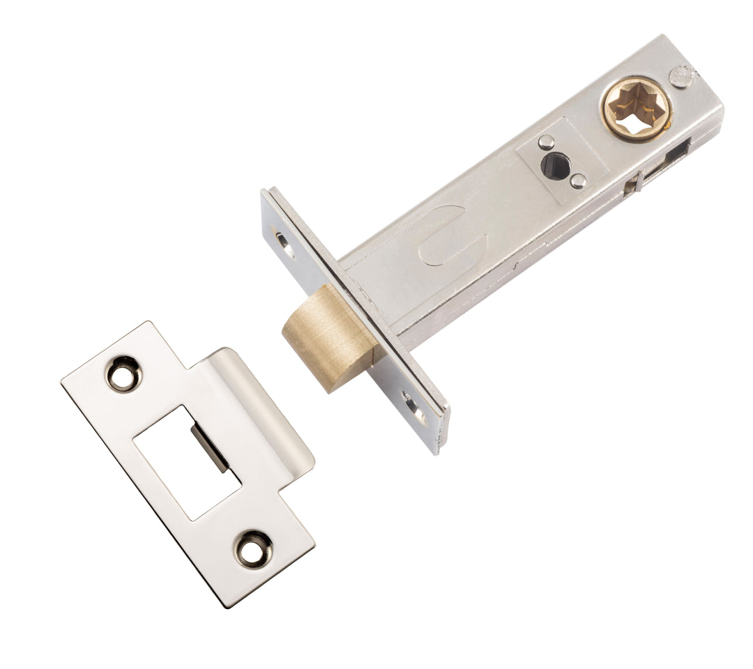 Split Cam Tube Latch - 70mm Backset Polished Nickel