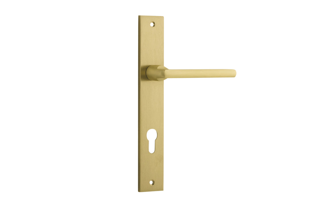 Baltimore Lever - Rectangular Backplate Brushed Gold PVD