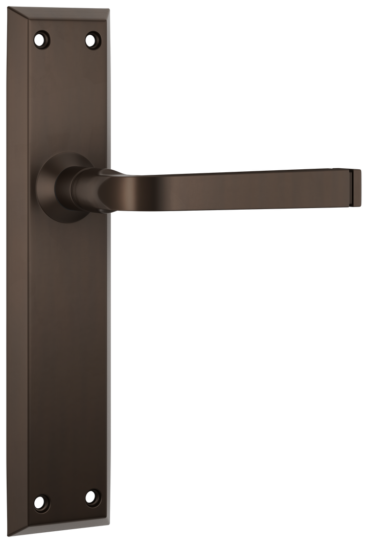 Door Lever Menton Latch Pair Antique Brass H225xW50xP75mm