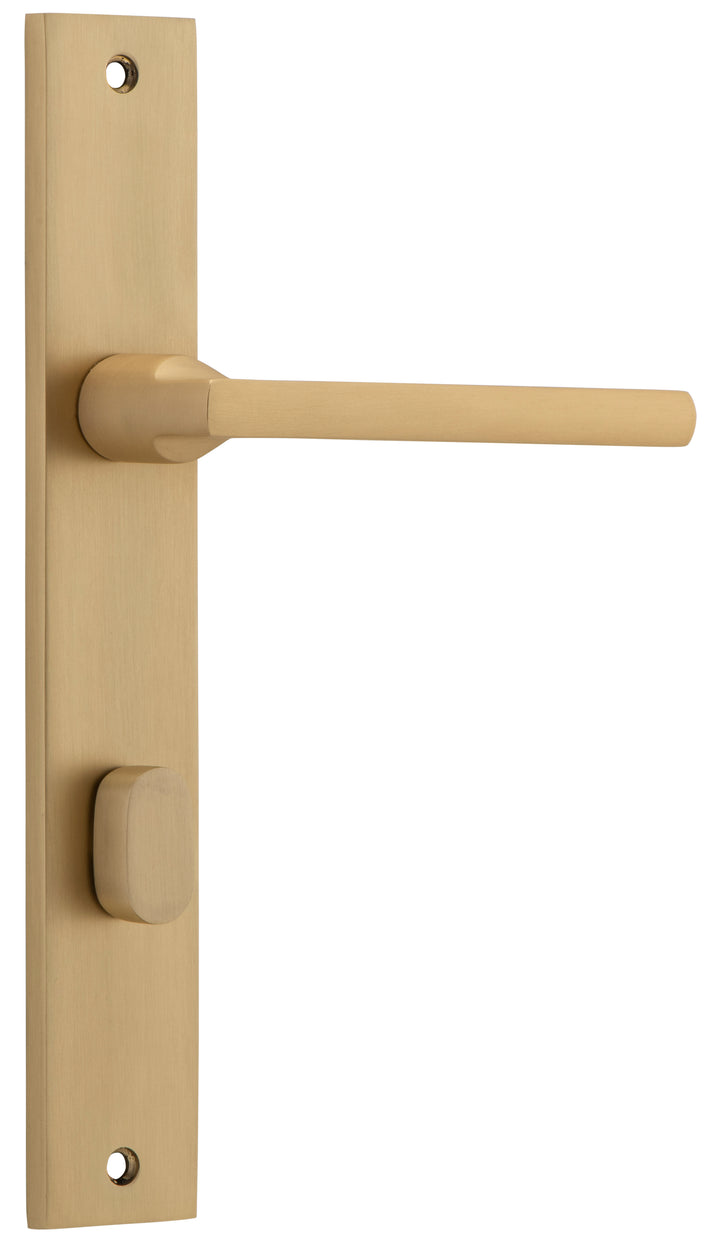 Baltimore Lever - Rectangular Backplate Brushed Brass