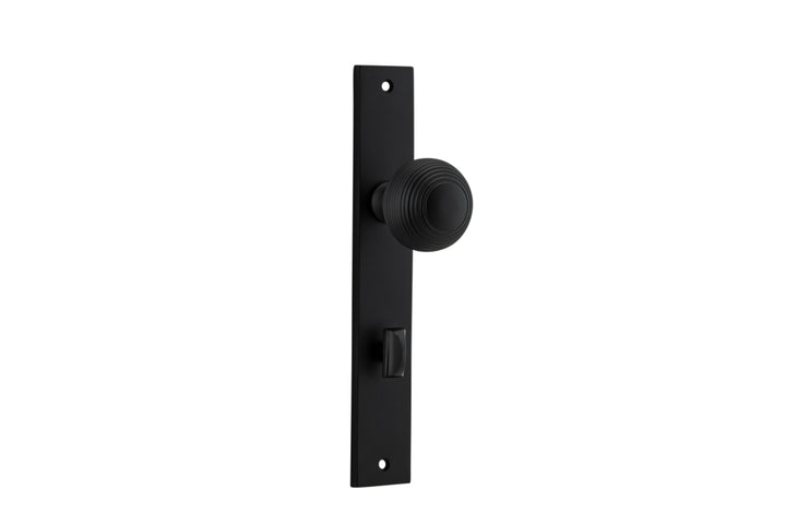 Guildford Knob - Rectangular Backplate Matt Black