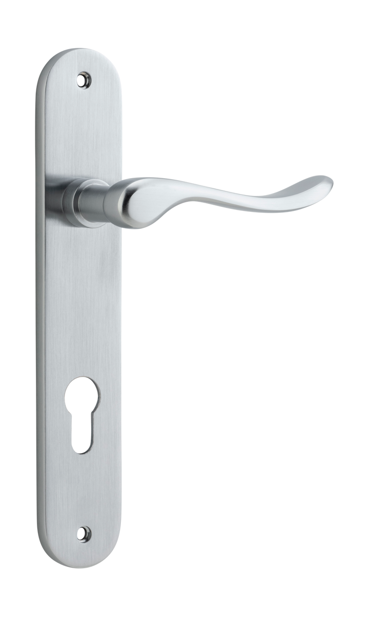 Stirling Lever - Oval Backplate Brushed Chrome