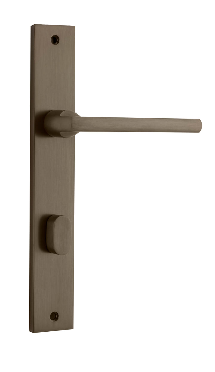 Baltimore Lever - Rectangular Backplate Signature Brass
