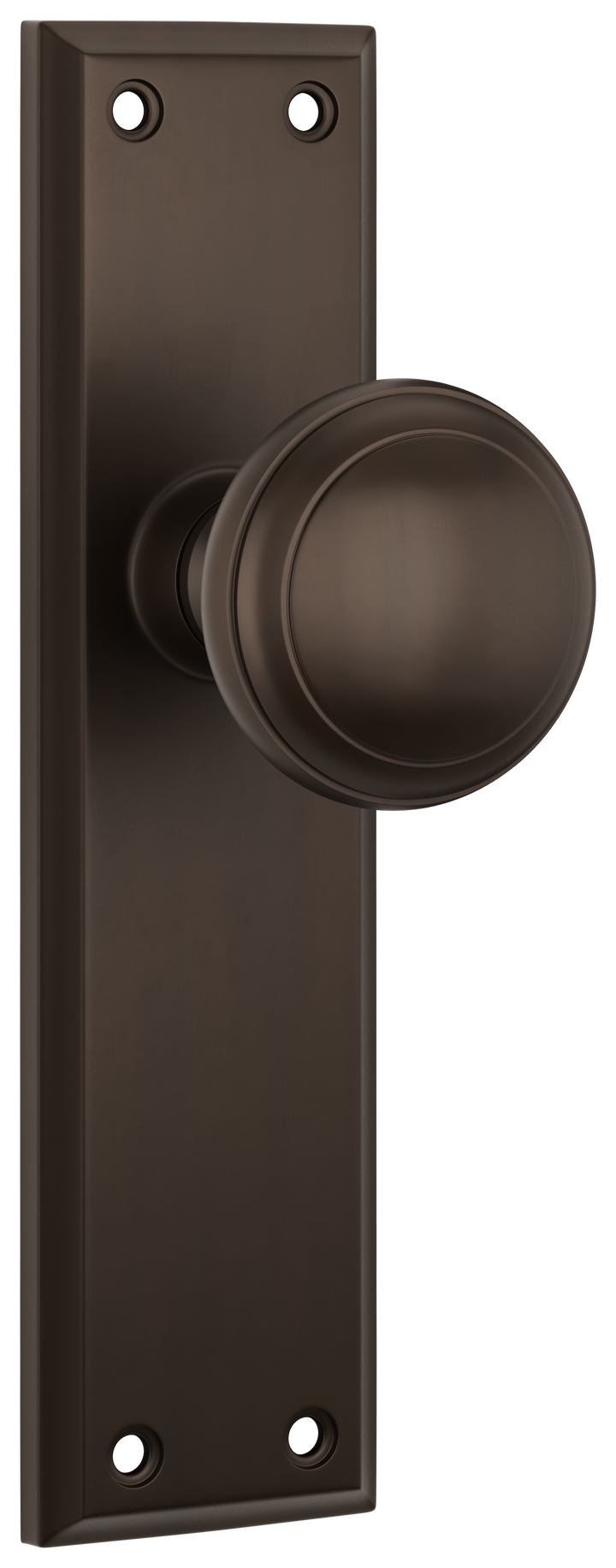 Door Knob Milton Latch Pair Antique Brass H200xW50xP73mm