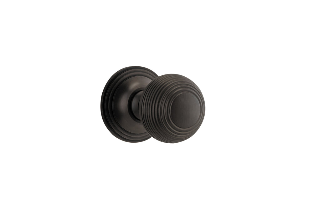 Guildford Knob - Round Rose Signature Brass