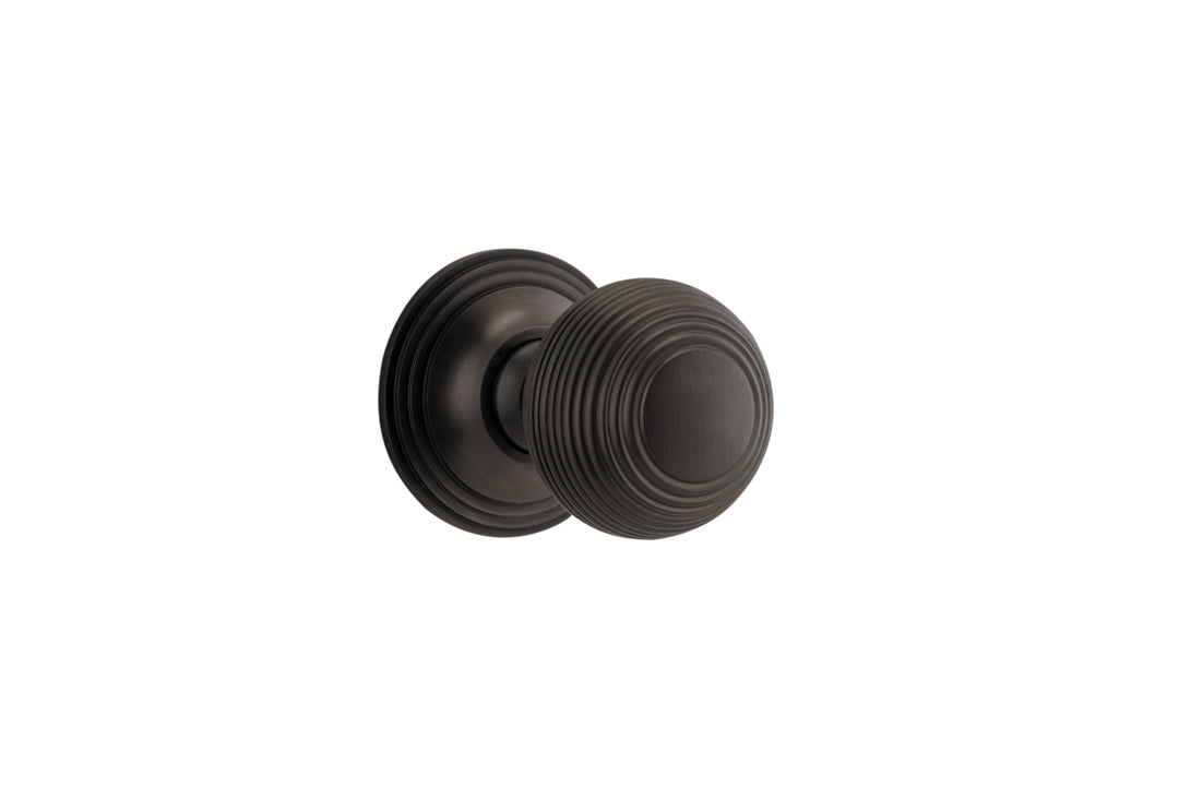 Guildford Knob - Round Rose Signature Brass
