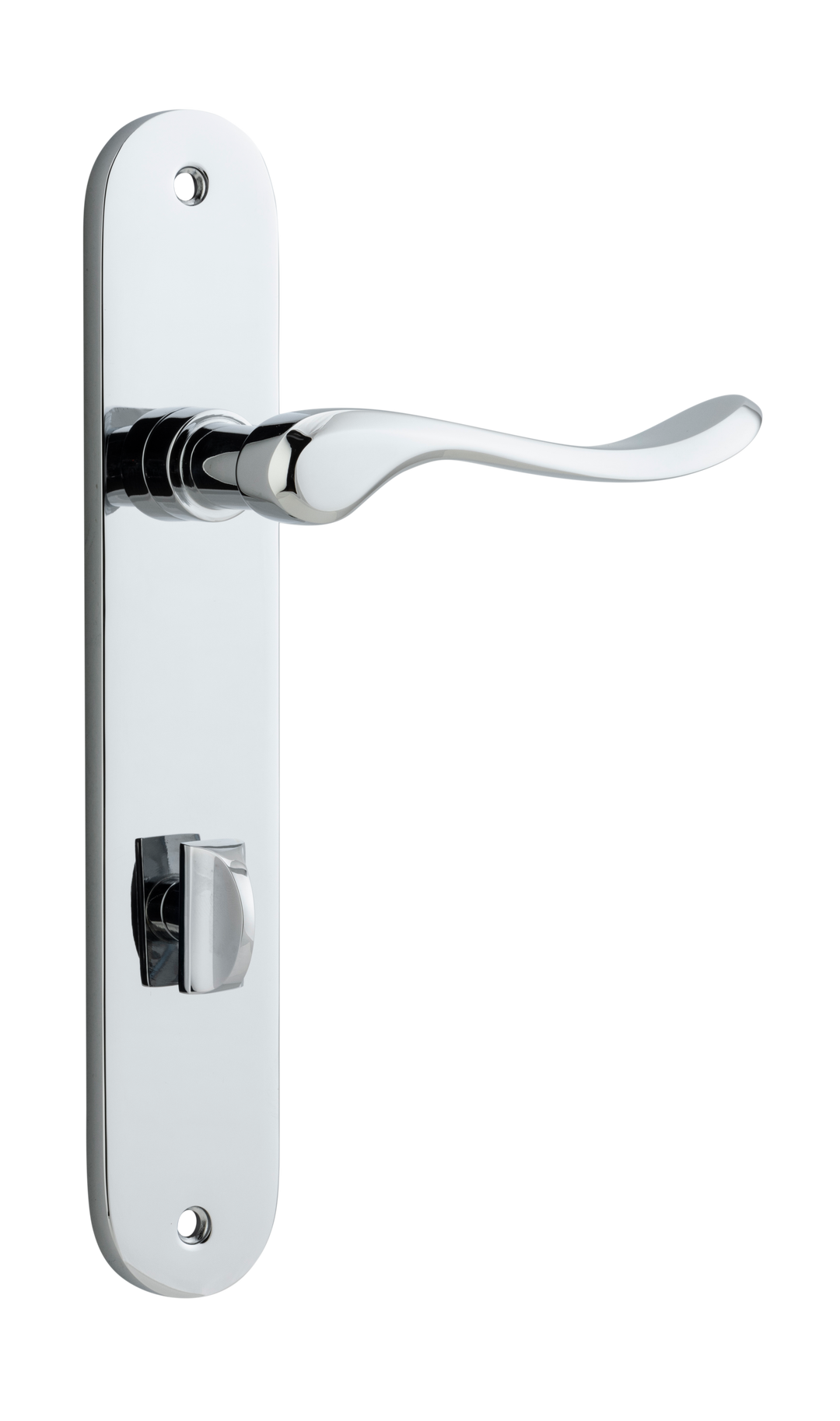 Stirling Lever - Oval Backplate Polished Chrome