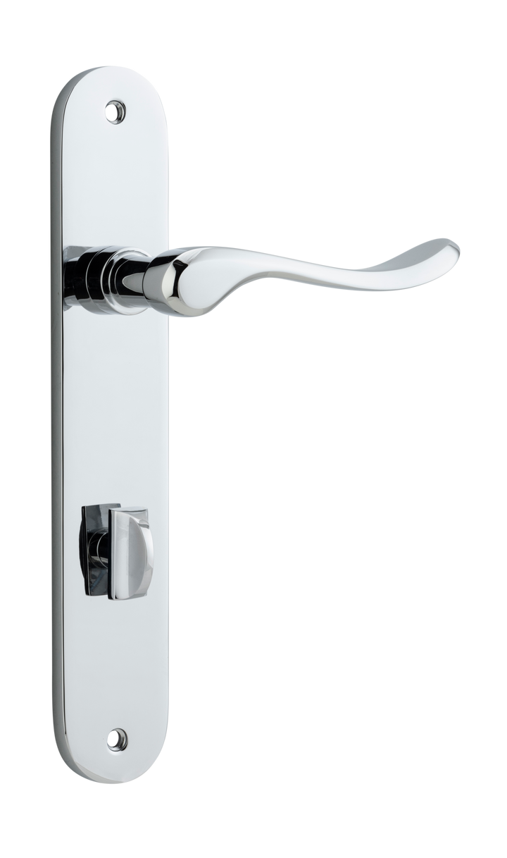 Stirling Lever - Oval Backplate Polished Chrome