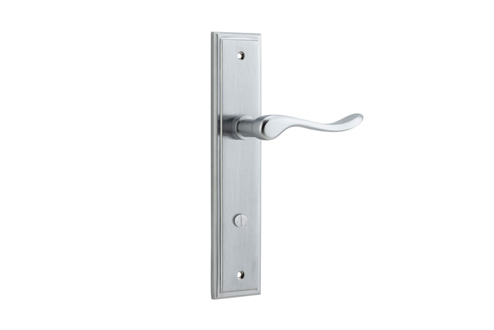 Stirling Lever - Stepped Backplate Brushed Chrome