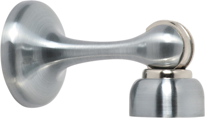 Door Stop Magnetic Satin Chrome D44xP75mm