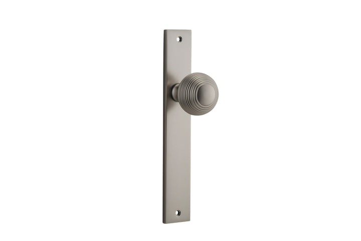 Guildford Knob - Rectangular Backplate Satin Nickel