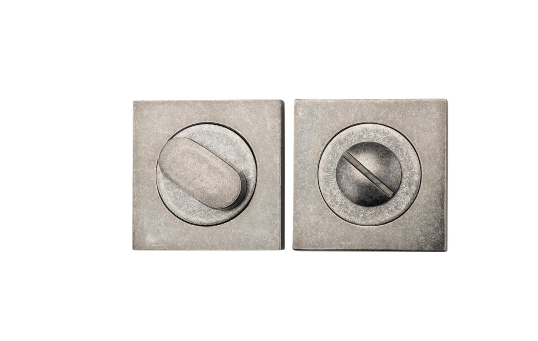 Privacy Turn - Square Distressed Nickel