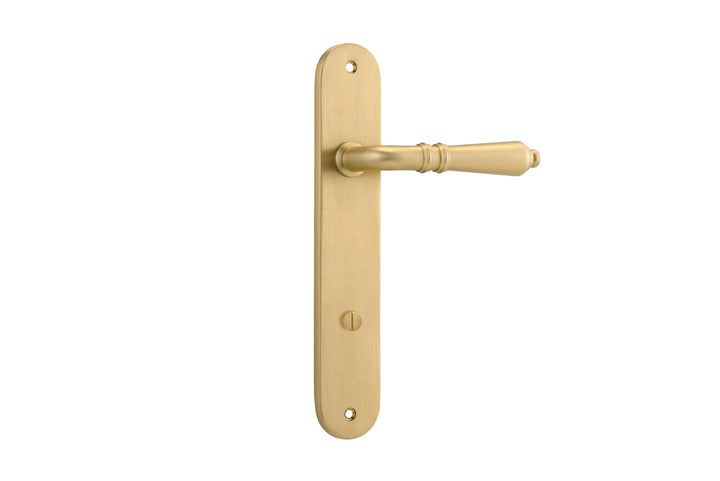Sarlat Lever - Oval Backplate Brushed Gold PVD