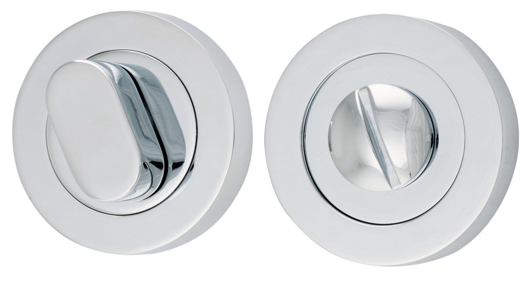 Privacy Turn - Round Polished Chrome
