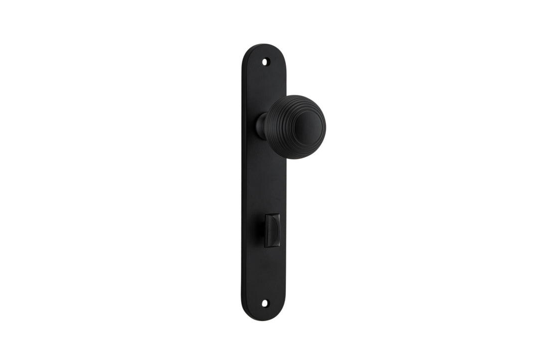 Guildford Knob - Oval Backplate Matt Black