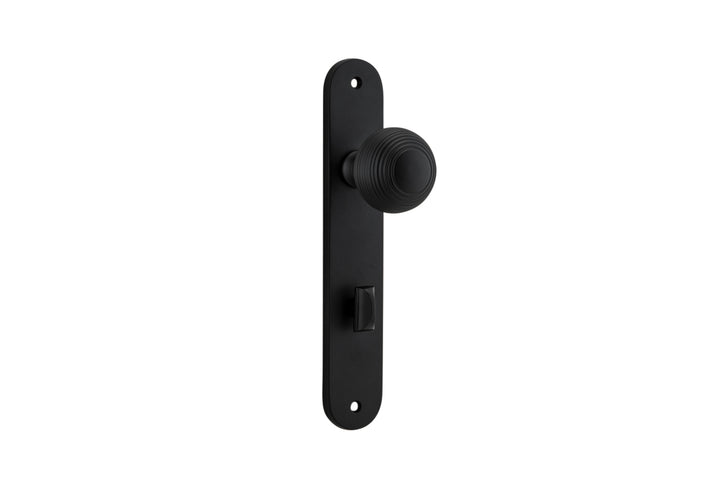 Guildford Knob - Oval Backplate Matt Black