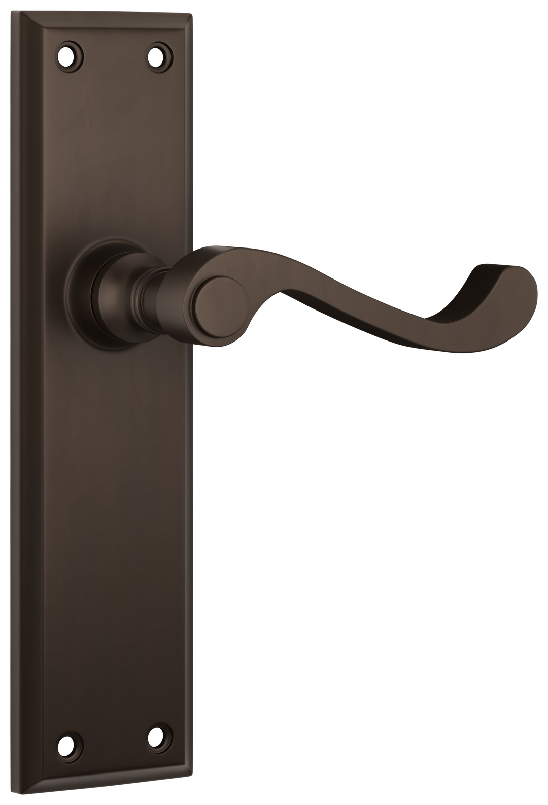 Door Lever Milton Latch Pair Antique Brass H200xW50xP68mm